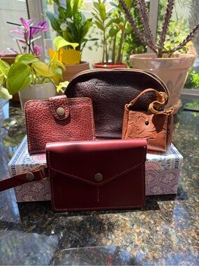 Portland Leather Travel Set in Neutrals 🤎🟤